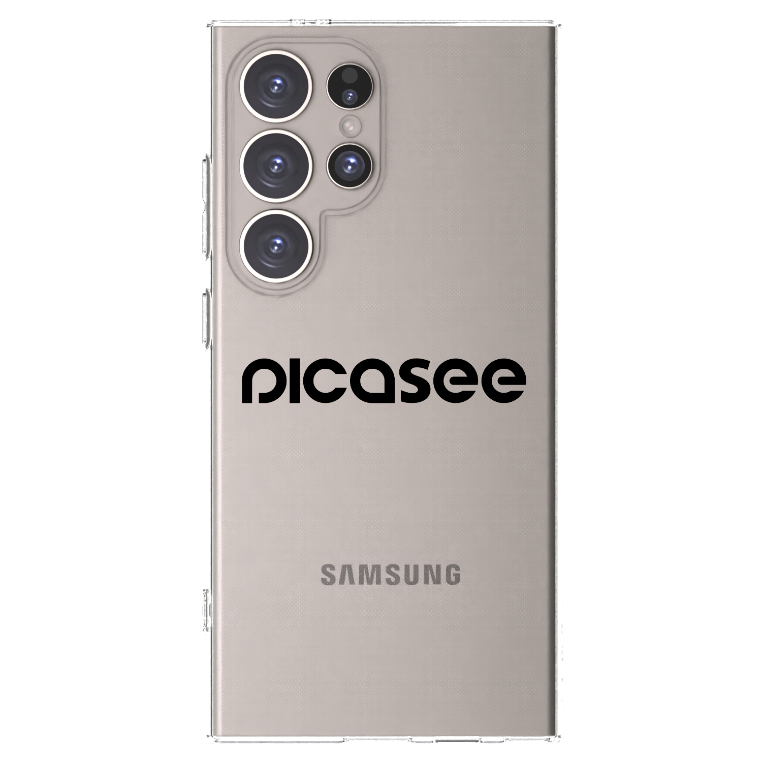 Picasee Samsung Galaxy S24 Ultra S928B 5G Hülle - Transparentes Silikon - Picasee - new logo - black