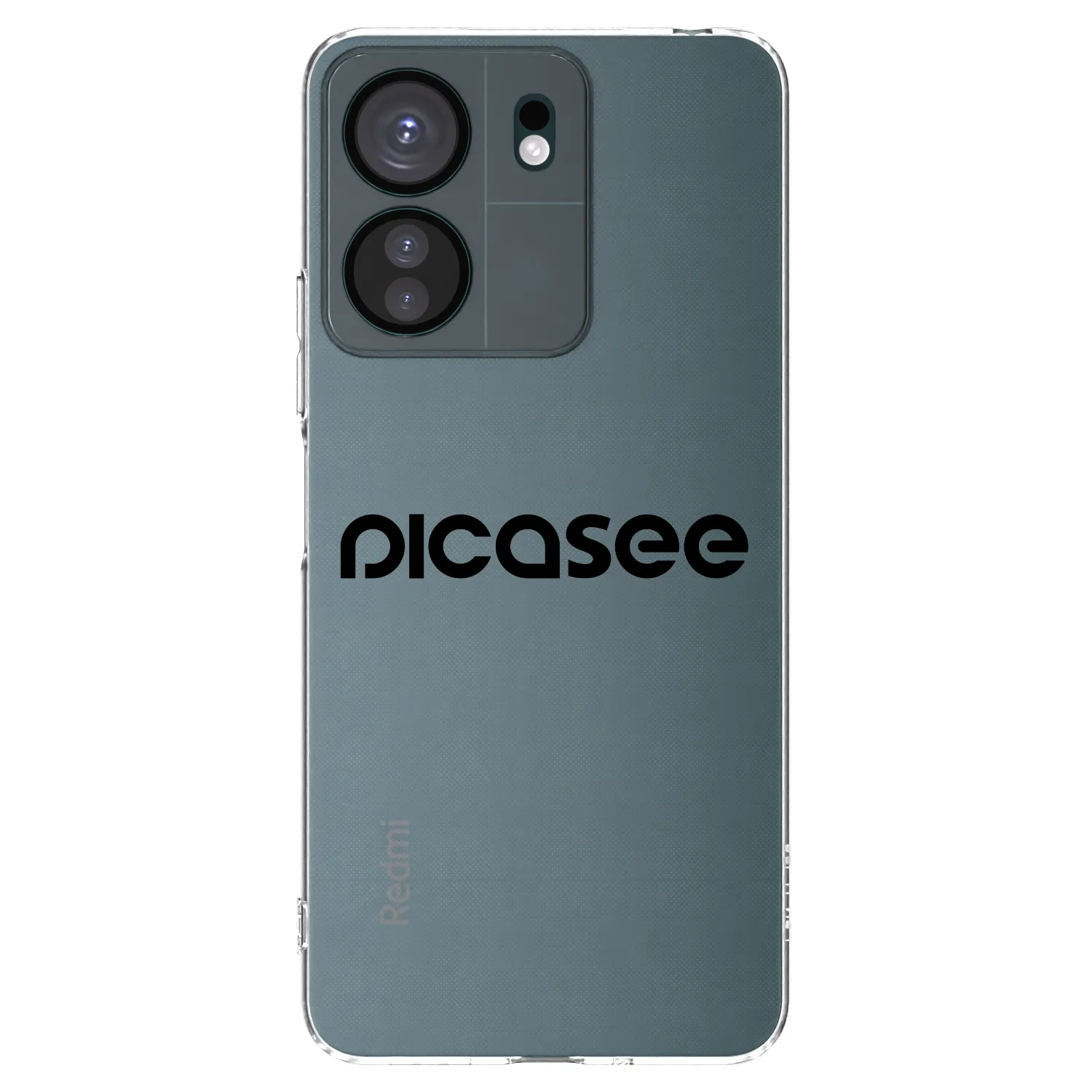Picasee Xiaomi Redmi 13C 4G Hülle - Transparentes Silikon - Picasee - new logo - black