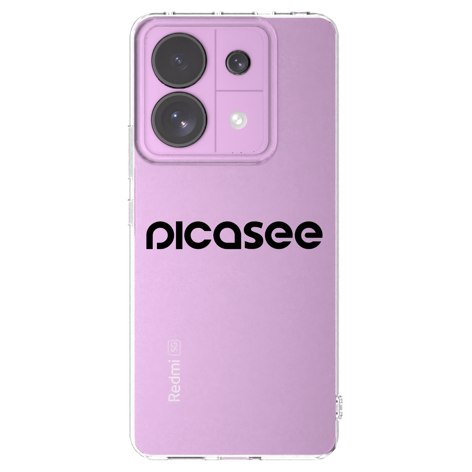 Picasee Xiaomi Redmi Note 13 Pro 5G Hülle - Transparentes Silikon - Picasee - new logo - black