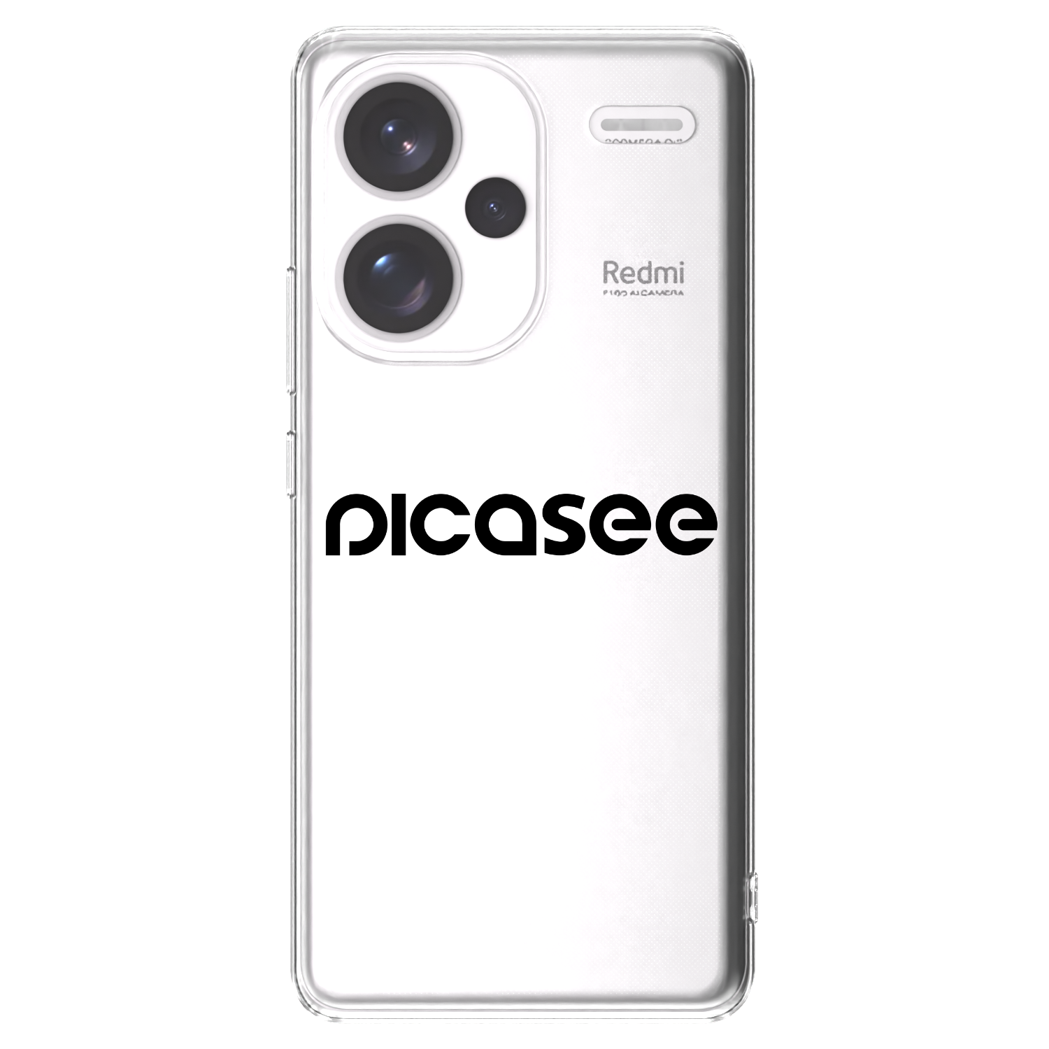 Picasee Xiaomi Redmi Note 13 Pro+ 5G Hülle - Transparentes Silikon - Picasee - new logo - black