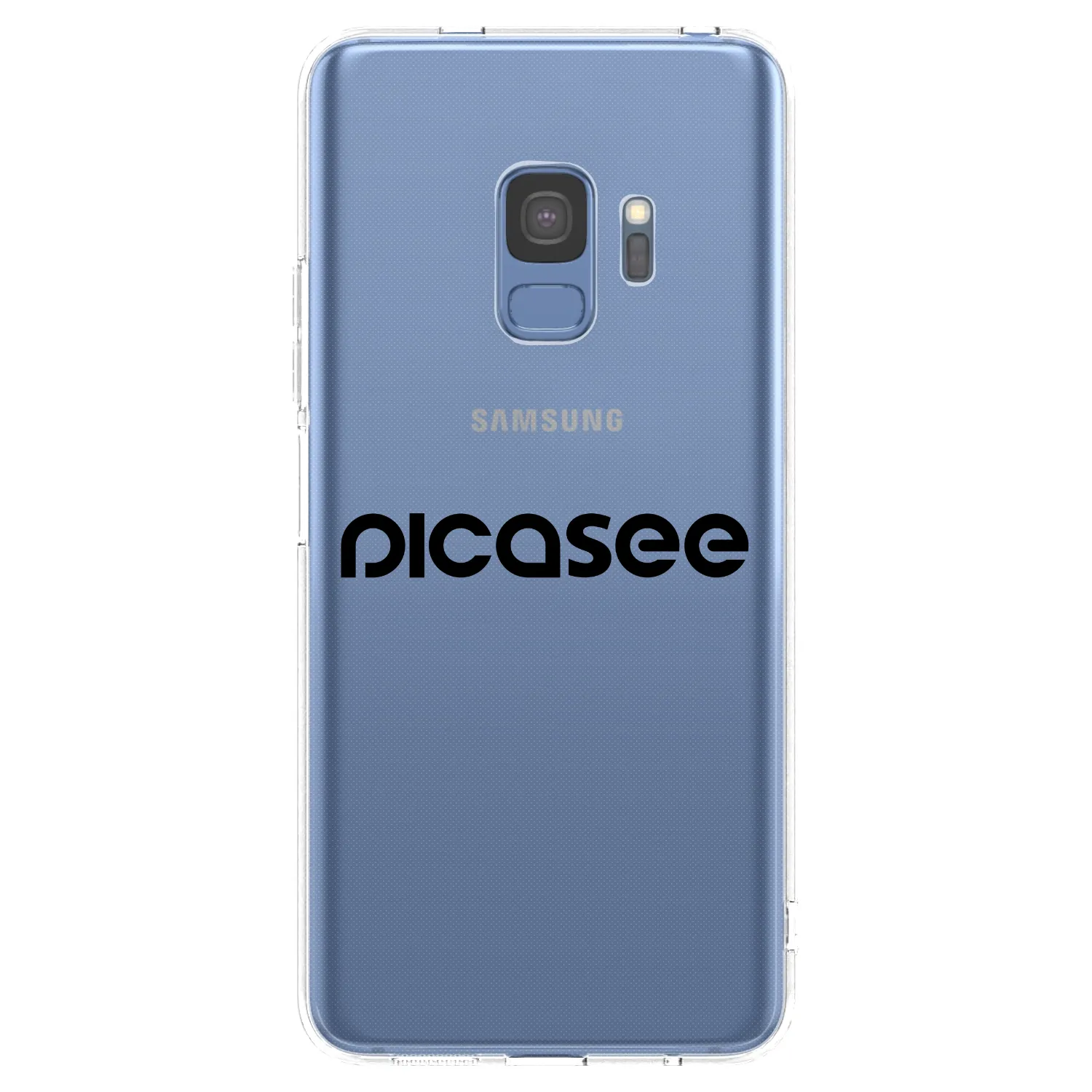 Picasee Samsung Galaxy S9 G960F Hülle - Transparentes Silikon - Picasee - new logo - black