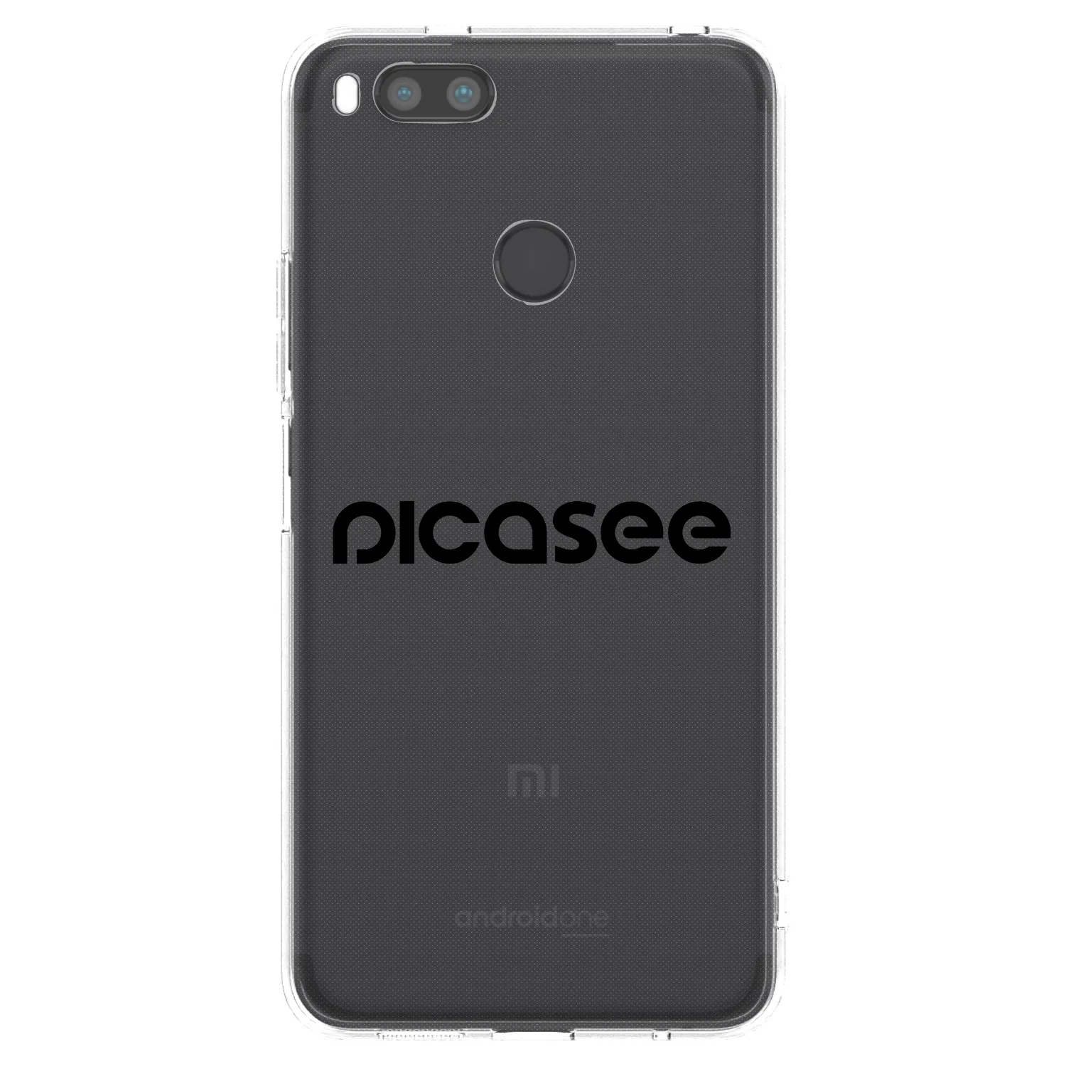 Picasee Xiaomi Mi A1 Global Hülle - Transparentes Silikon - Picasee - new logo - black