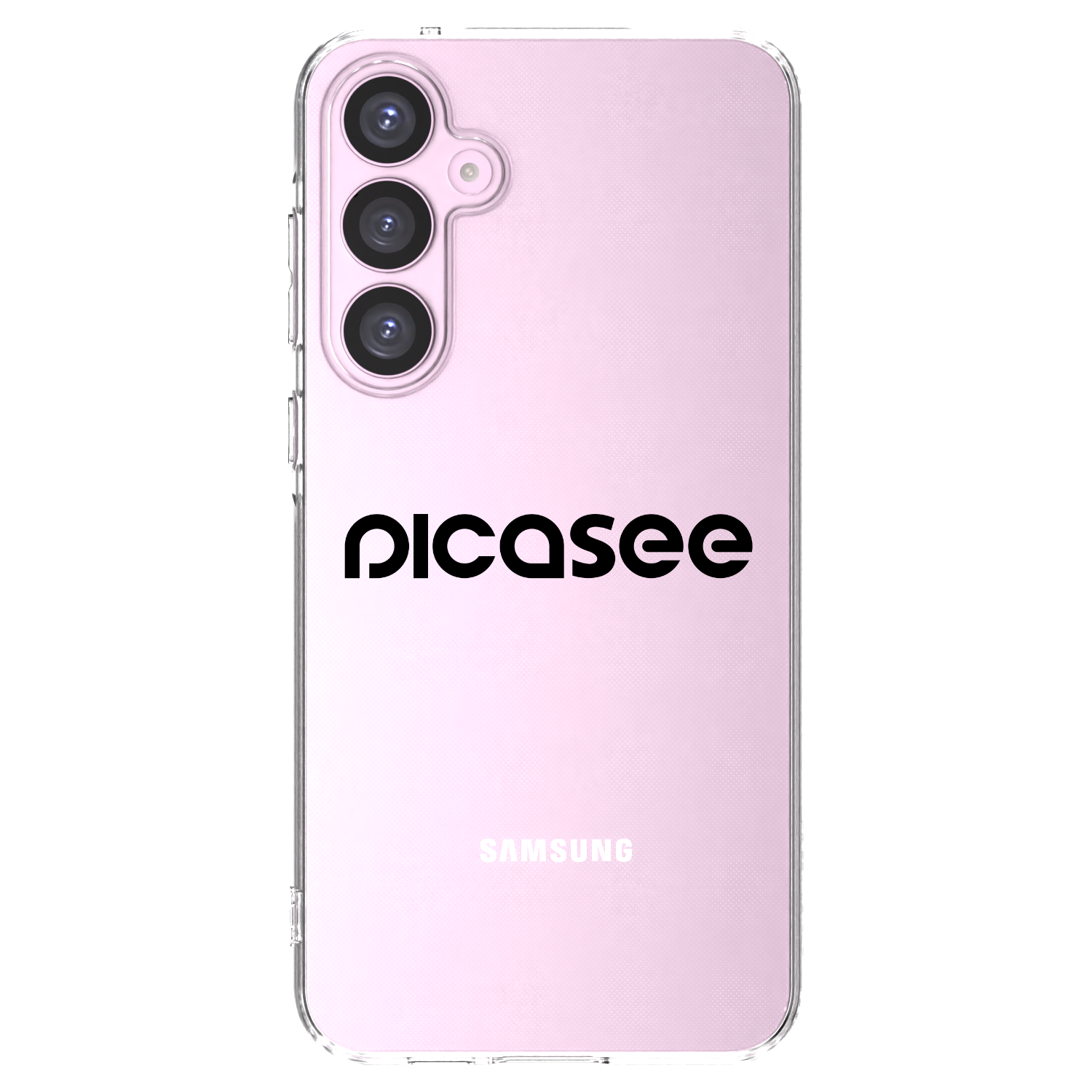 Picasee Samsung Galaxy A55 5G A556B Hülle - Transparentes Silikon - Picasee - new logo - black