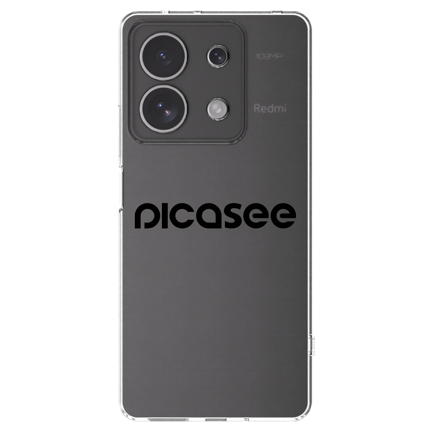 Picasee Xiaomi Redmi Note 13 4G Hülle - Transparentes Silikon - Picasee - new logo - black