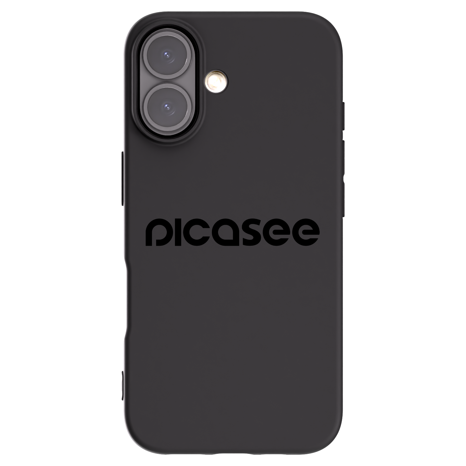 Picasee Apple iPhone 16 Hülle - Schwarzes Silikon - Picasee - new logo - black