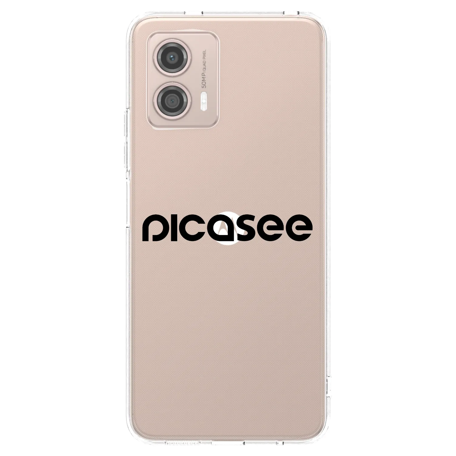 Picasee Motorola Moto G53 5G Hülle - Transparentes Silikon - Picasee - new logo - black