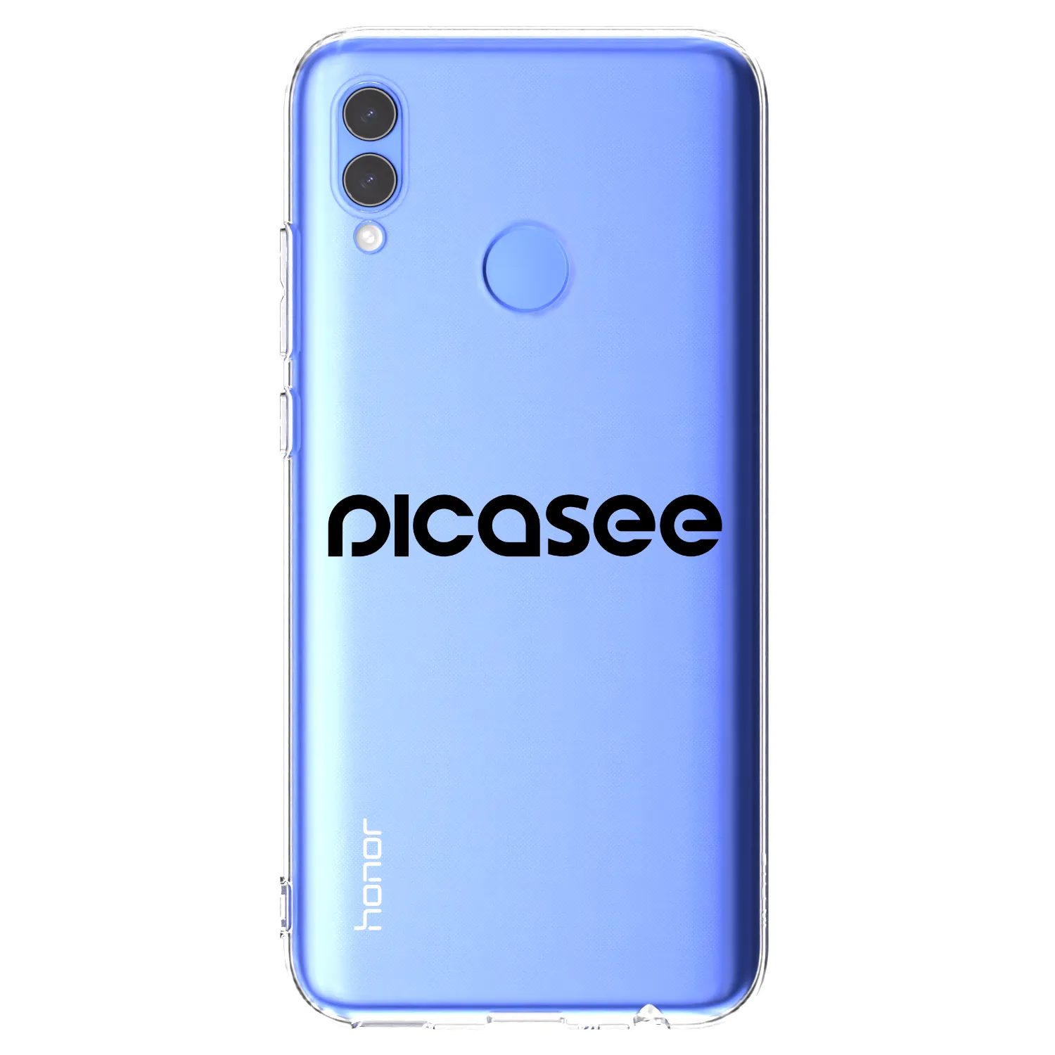 Picasee Honor 10 Lite Hülle - Transparentes Silikon - Picasee - new logo - black