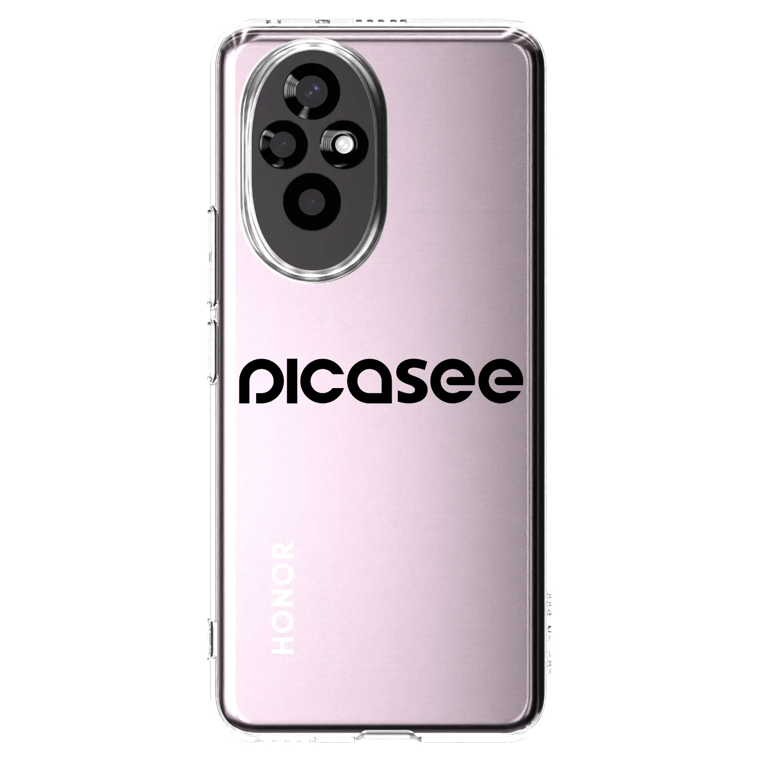 Picasee Honor 200 5G Hülle - Transparentes Silikon - Picasee - new logo - black