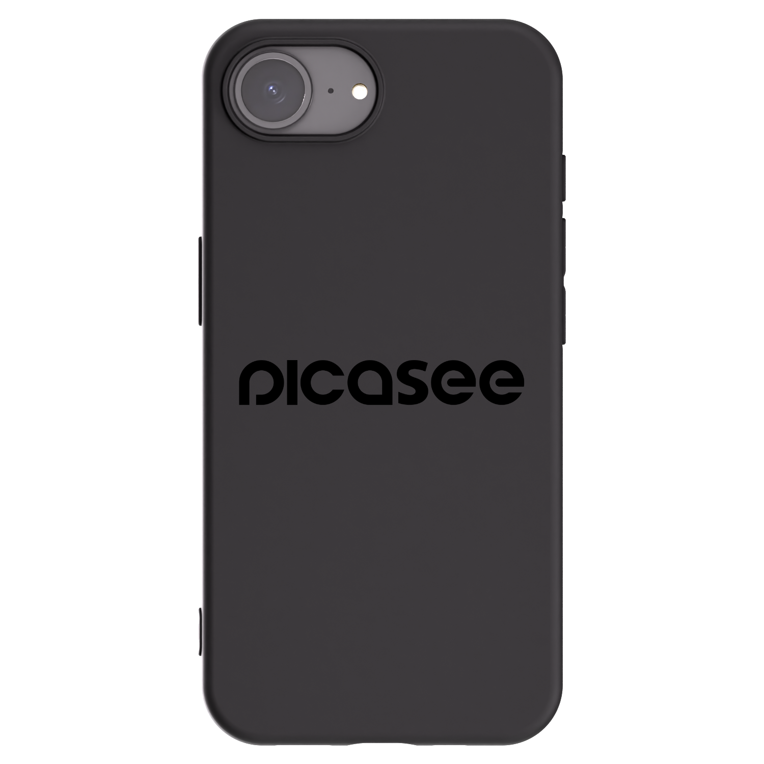 Picasee Apple iPhone 16e Hülle - Schwarzes Silikon - Picasee - new logo - black