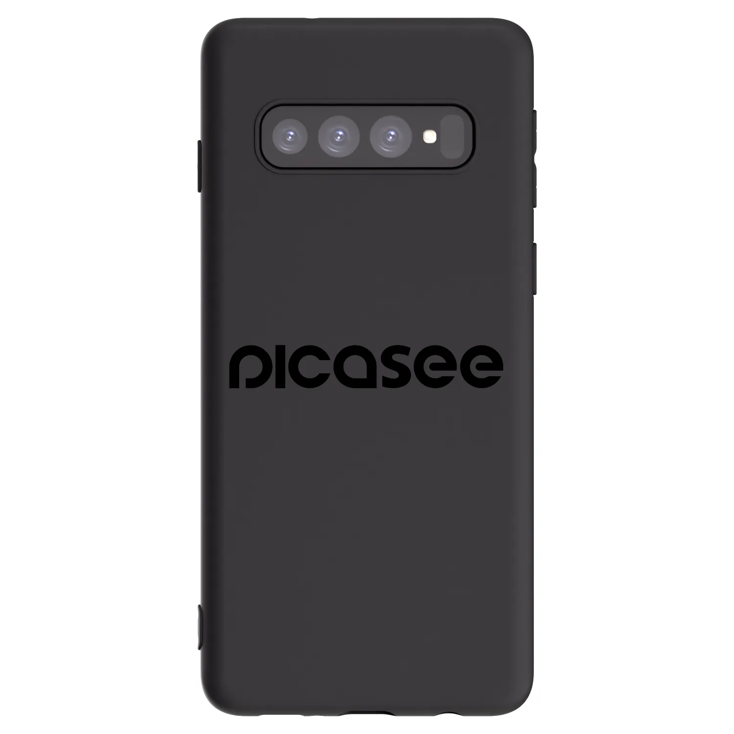 Picasee Samsung Galaxy S10 G973 Hülle - Schwarzes Silikon - Picasee - new logo - black