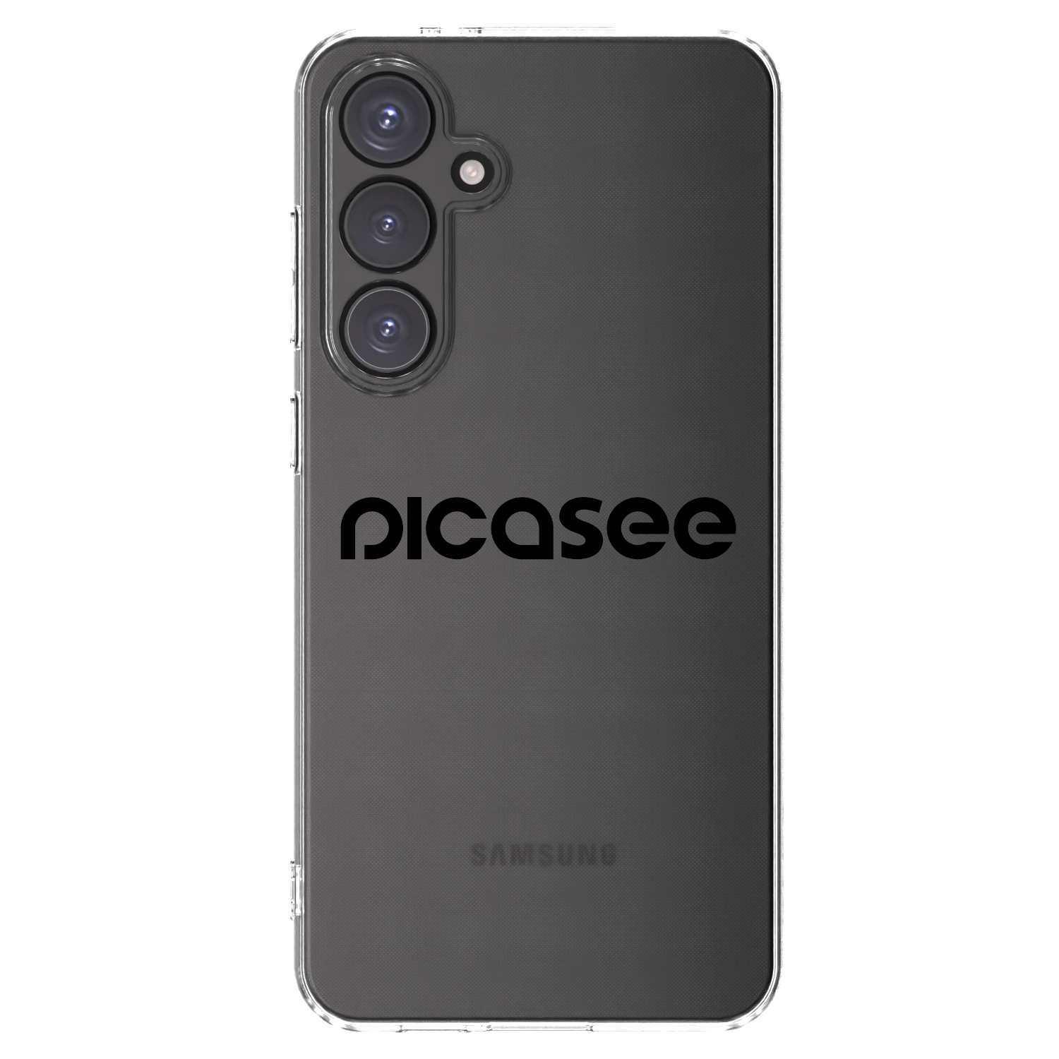 Picasee Samsung Galaxy S24 FE S721B Hülle - Transparentes Silikon - Picasee - new logo - black