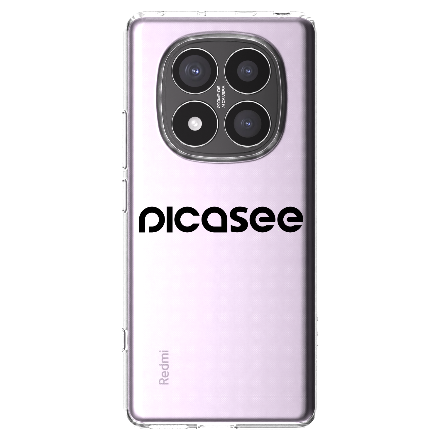 Picasee Xiaomi Redmi Note 14 Pro+ 5G Hülle - Transparentes Silikon - Picasee - new logo - black