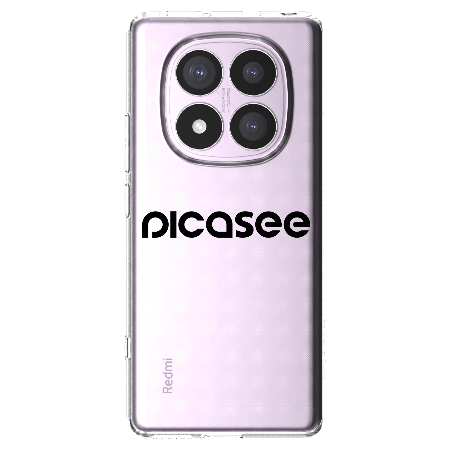Picasee Xiaomi Redmi Note 14 Pro 5G Hülle - Transparentes Silikon - Picasee - new logo - black