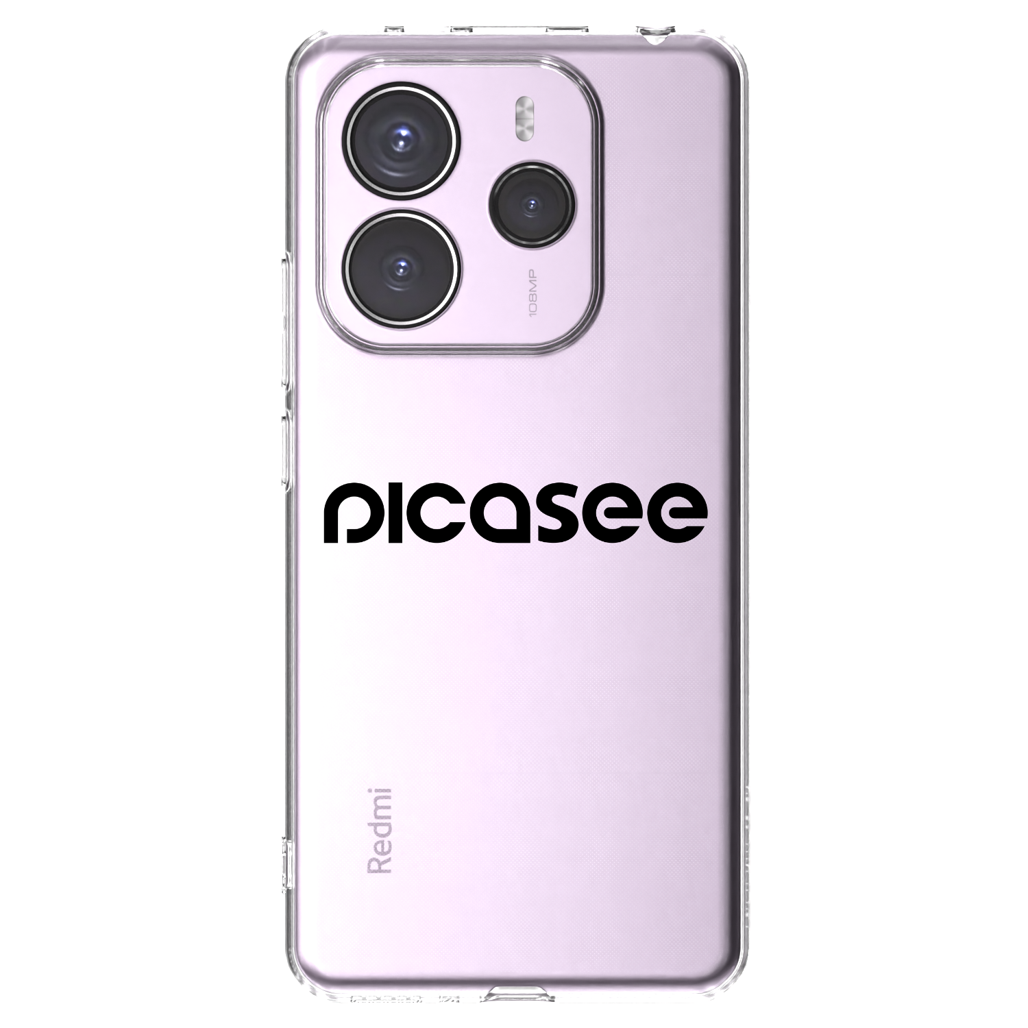 Picasee Xiaomi Redmi Note 14 5G Hülle - Transparentes Silikon - Picasee - new logo - black