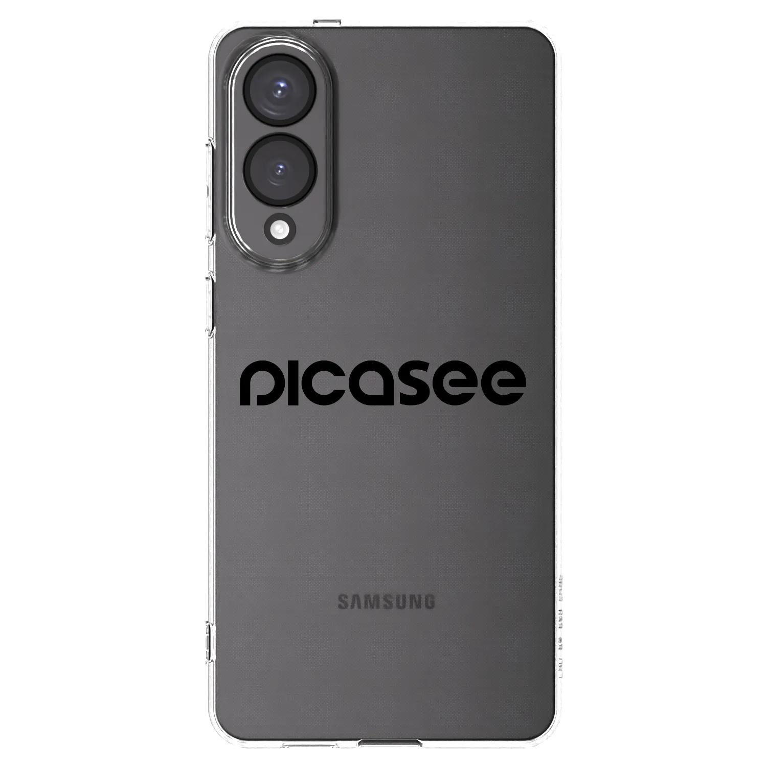 Picasee Samsung Galaxy S25 Edge 5G Hülle - Transparentes Silikon - Picasee - new logo - black