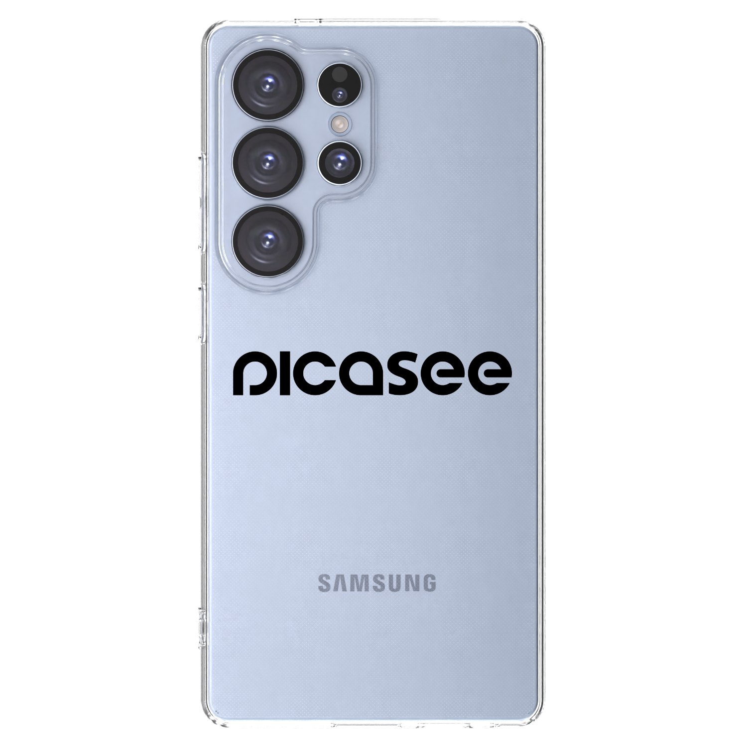 Picasee Samsung Galaxy S25 Ultra 5G Hülle - Transparentes Silikon - Picasee - new logo - black