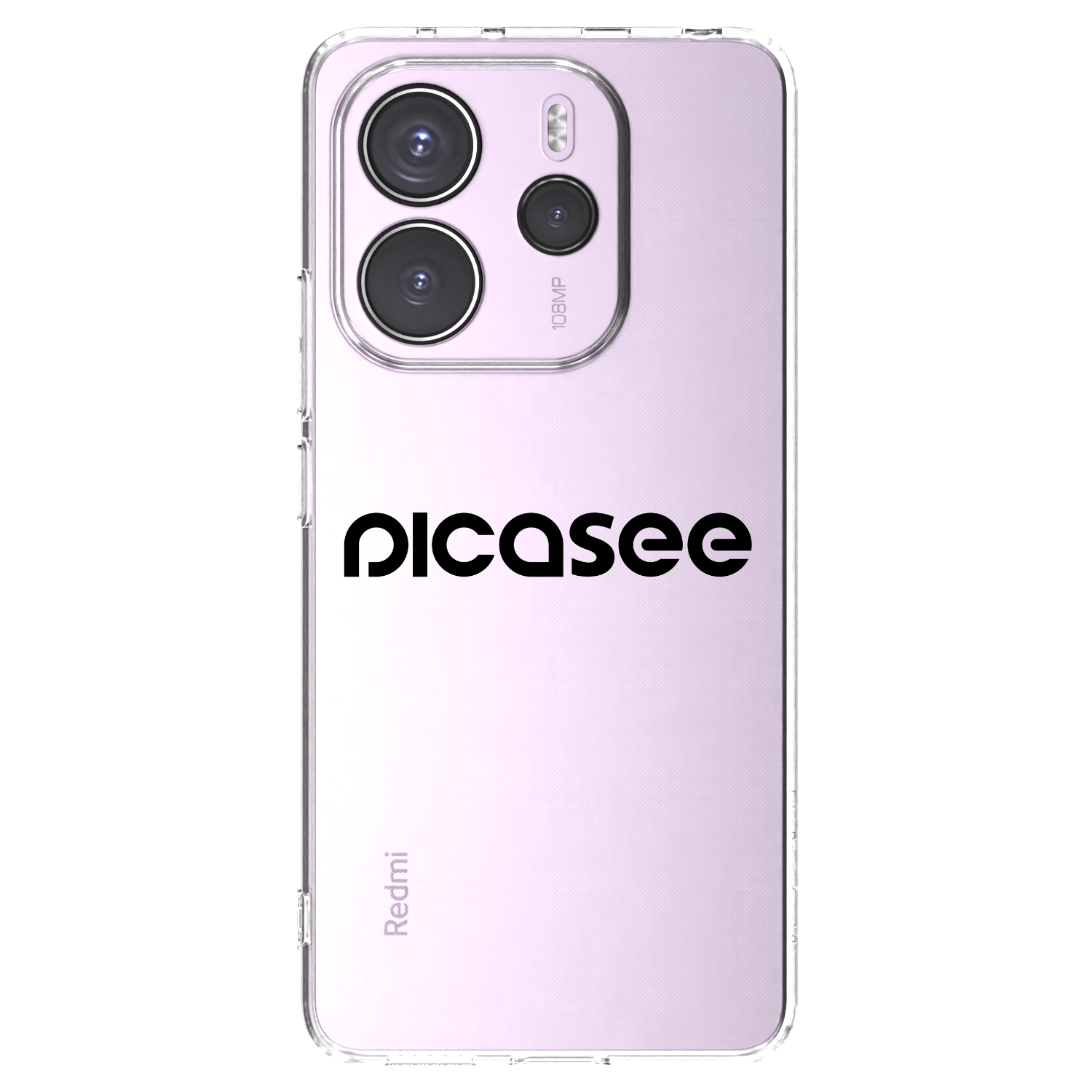 Picasee Xiaomi Redmi Note 14 4G Hülle - Transparentes Silikon - Picasee - new logo - black