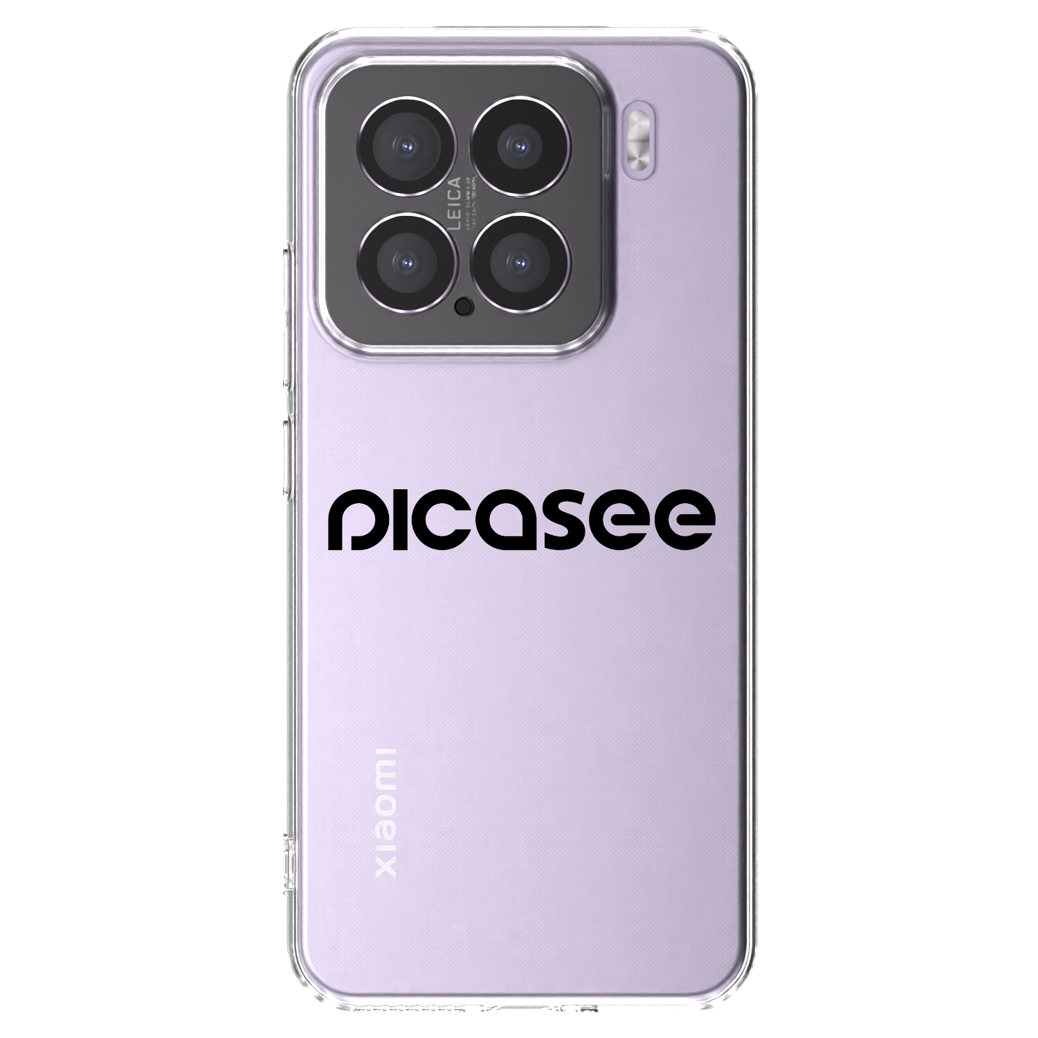 Picasee Xiaomi 15 Hülle - Transparentes Silikon - Picasee - new logo - black