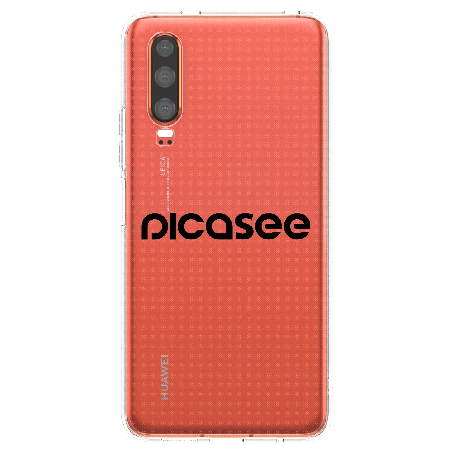 Picasee Huawei P30 Hülle - Transparentes Silikon - Picasee - new logo - black