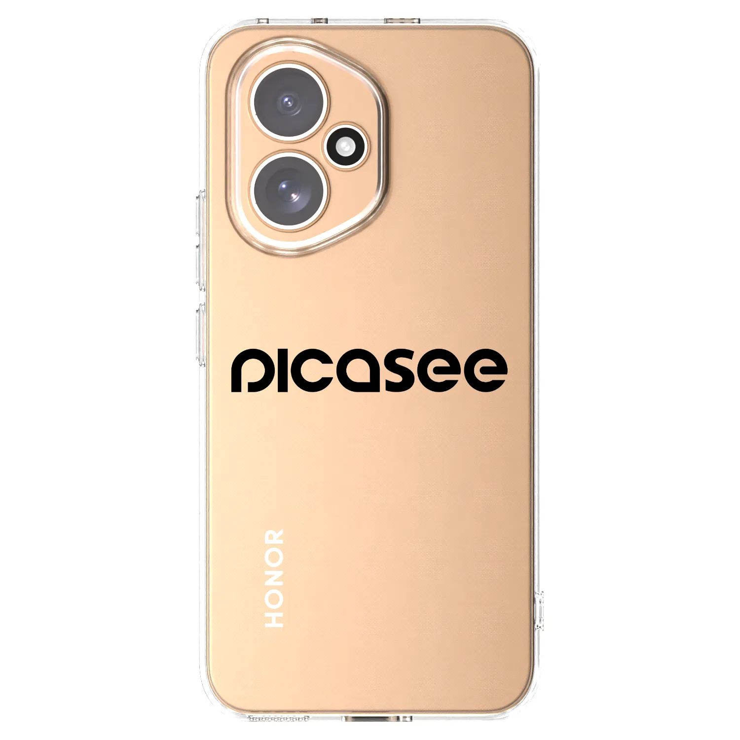 Picasee Honor 400 5G Hülle - Transparentes Silikon - Picasee - new logo - black