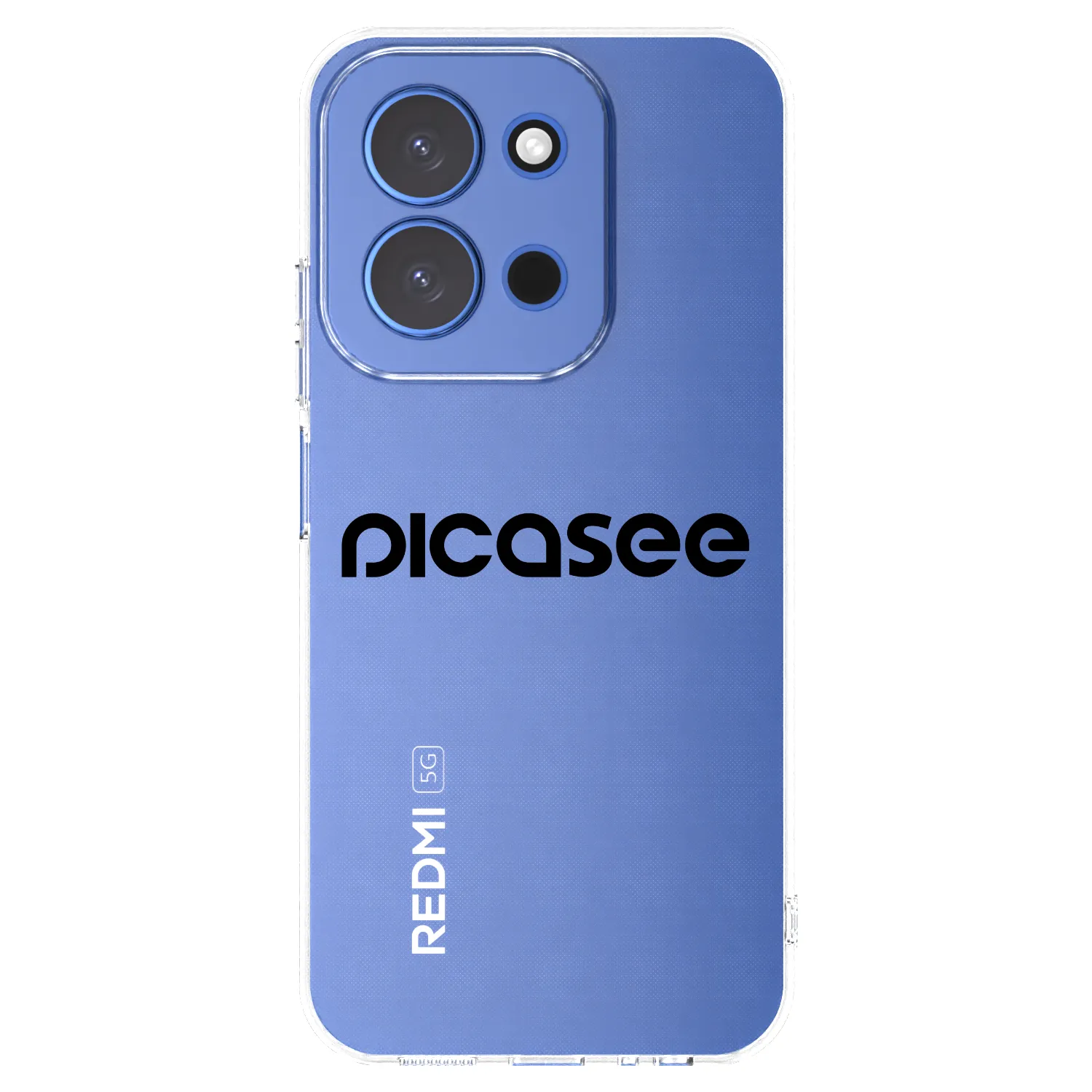 Picasee Xiaomi Redmi 15C 4G Hülle - Transparentes Silikon - Picasee - new logo - black