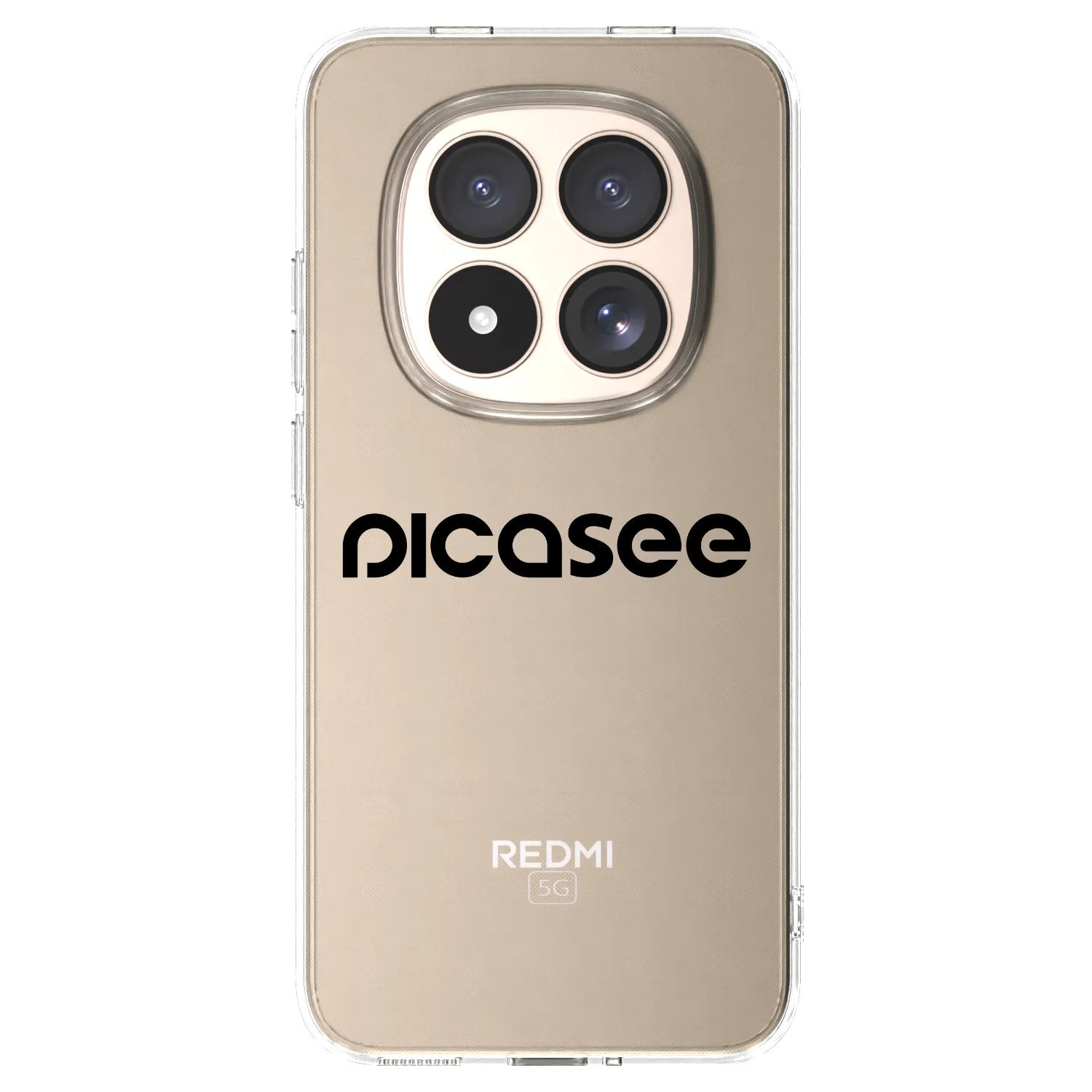 Picasee Xiaomi Redmi Note 15 Pro 4G Hülle - Transparentes Silikon - Picasee - new logo - black
