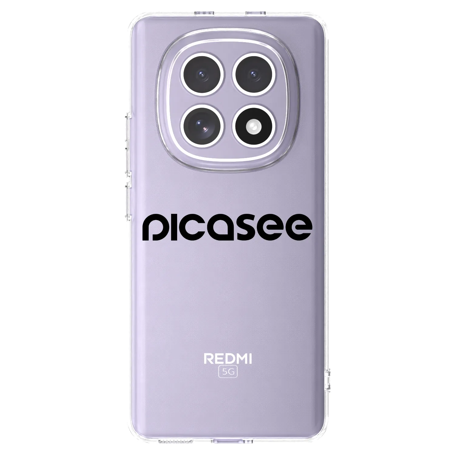 Picasee Xiaomi Redmi Note 15 Hülle - Transparentes Silikon - Picasee - new logo - black