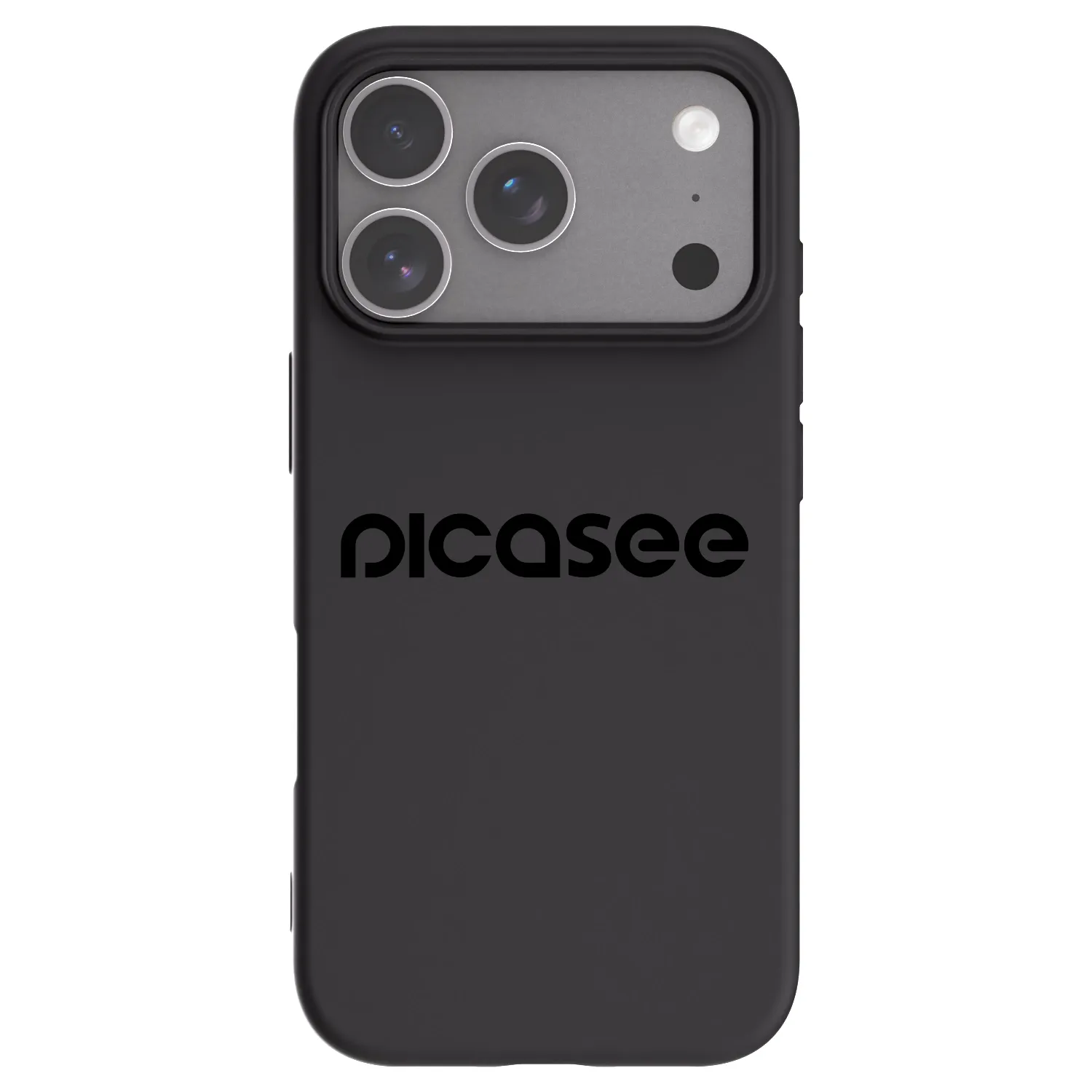 Picasee Apple iPhone 18 Pro Hülle - Schwarzes Silikon - Picasee - new logo - black