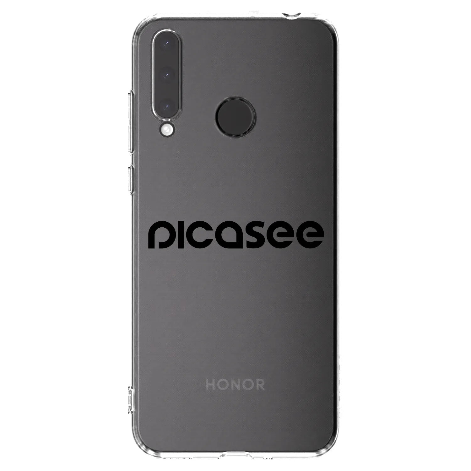 Picasee Honor 20 Lite Hülle - Transparentes Silikon - Picasee - new logo - black