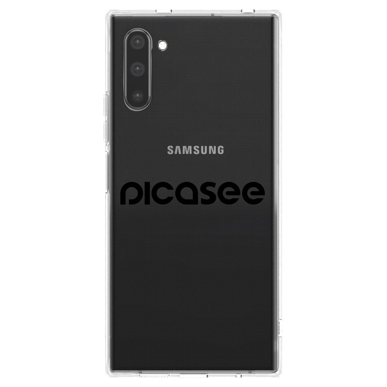 Picasee Samsung Galaxy Note 10 N970F Hülle - Transparentes Silikon - Picasee - new logo - black