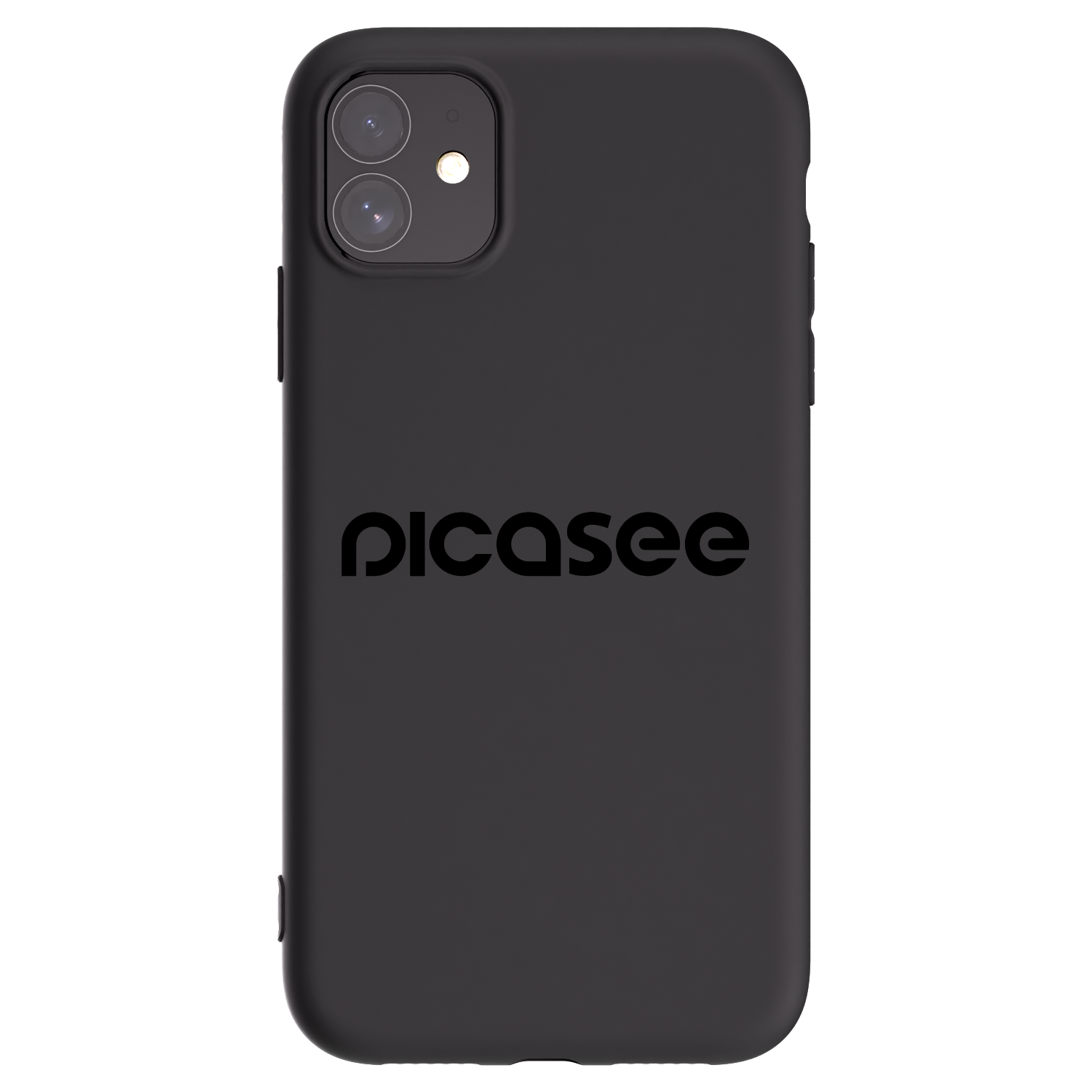 Picasee Apple iPhone 11 Hülle - Schwarzes Silikon - Picasee - new logo - black
