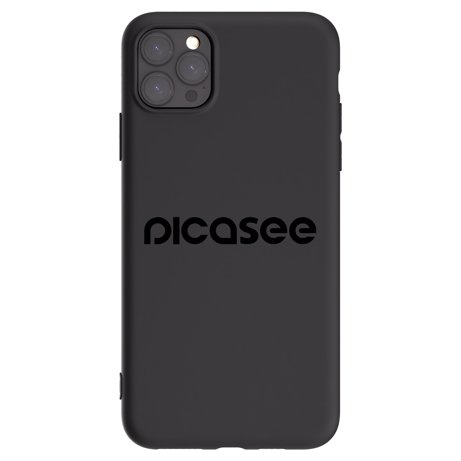 Picasee Apple iPhone 11 Pro Max Hülle - Schwarzes Silikon - Picasee - new logo - black
