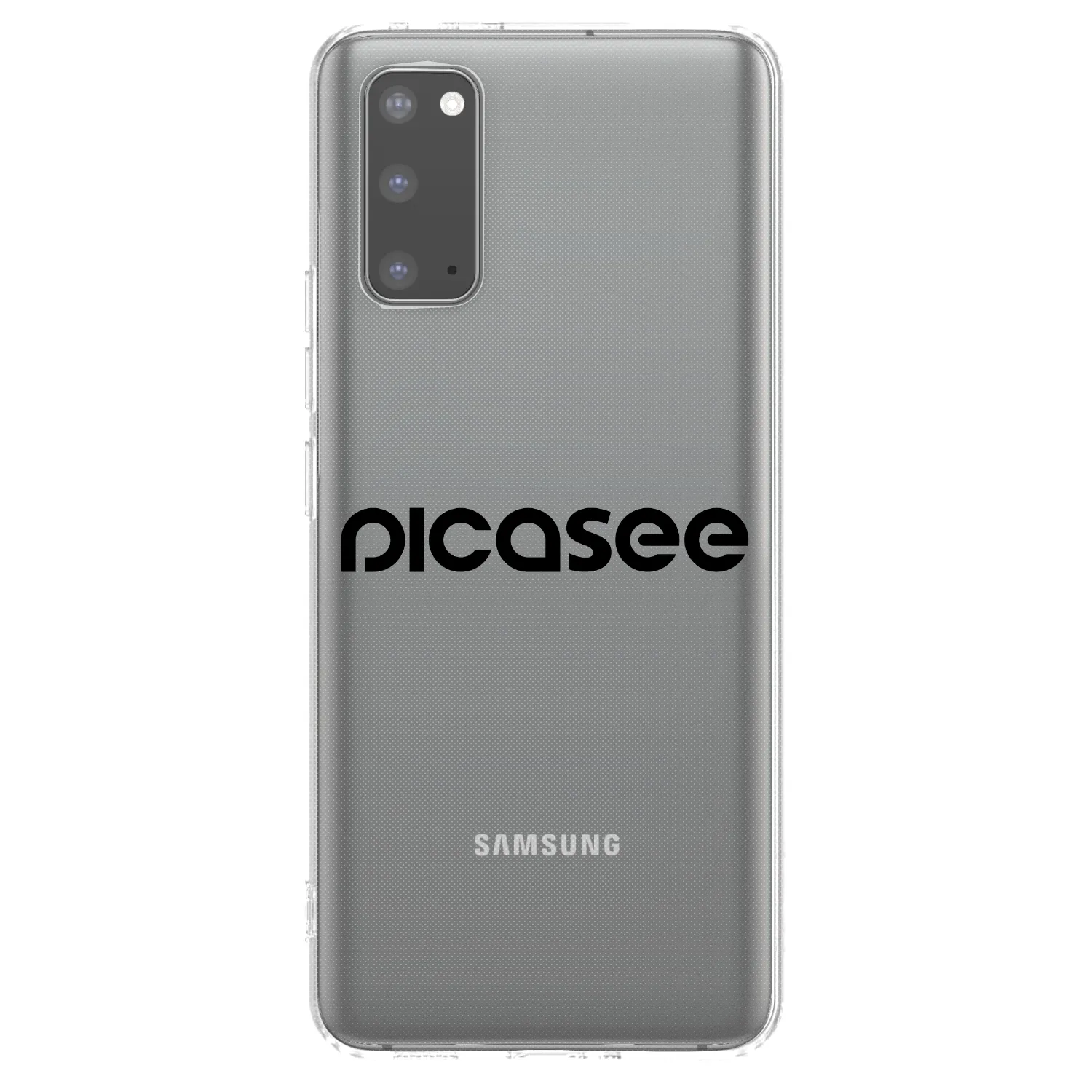 Picasee Samsung Galaxy S20 G980F Hülle - Transparentes Silikon - Picasee - new logo - black