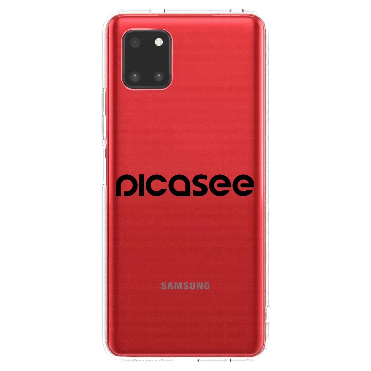 Picasee Samsung Galaxy Note 10 Lite N770F Hülle - Transparentes Silikon - Picasee - new logo - black