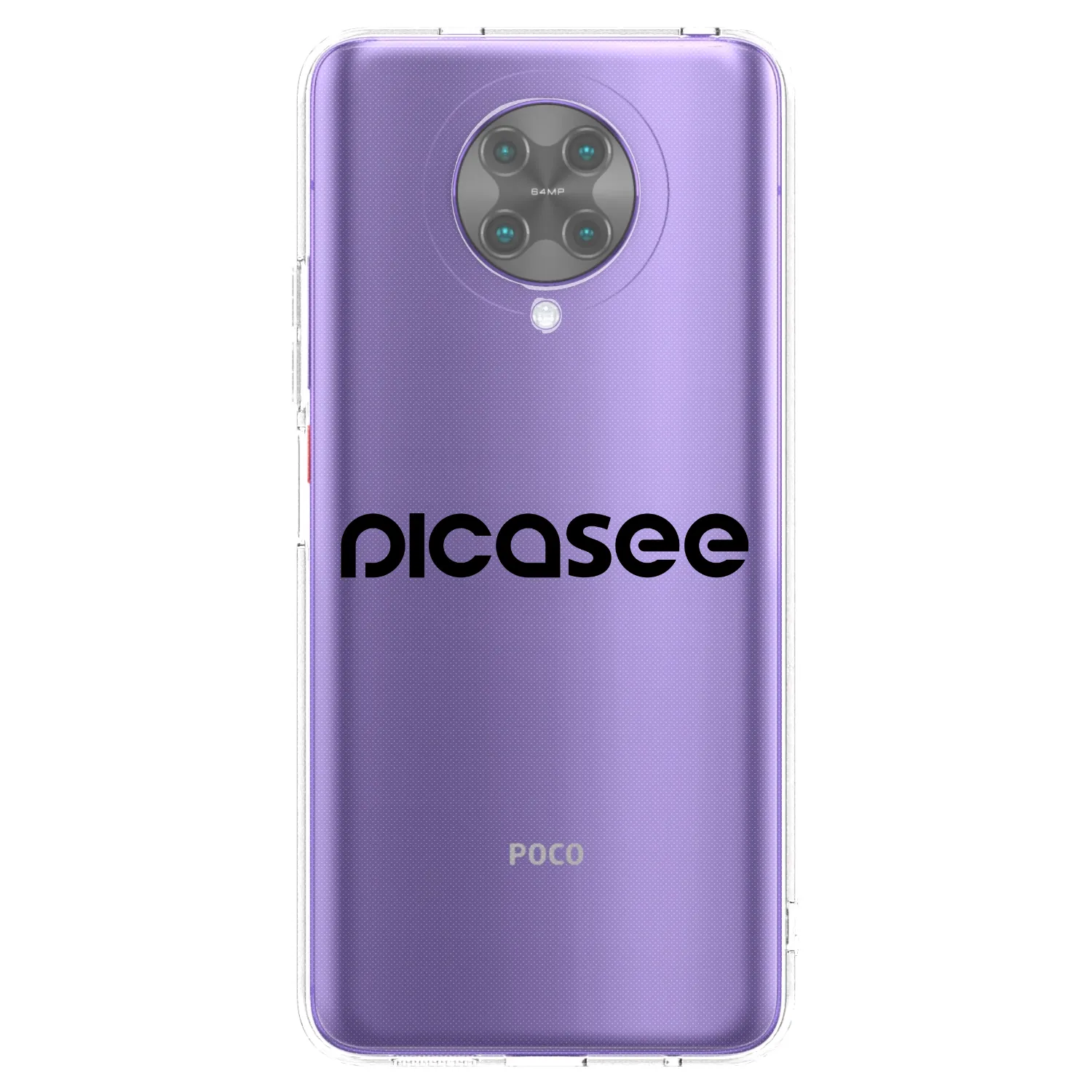 Picasee Xiaomi Poco F2 Pro Hülle - Transparentes Silikon - Picasee - new logo - black