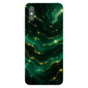 Picasee Xiaomi Redmi 9A Hülle - Transparentes Silikon - Emerald