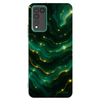 Picasee Honor 10X Lite Hülle - Transparentes Silikon - Emerald