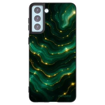 Picasee Samsung Galaxy S21+ 5G G996F Hülle - Schwarzes Silikon - Emerald