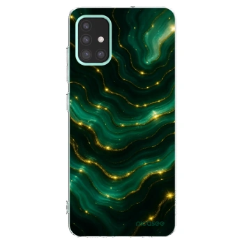 Picasee Samsung Galaxy M31s Hülle - Transparentes Silikon - Emerald