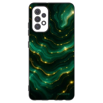 Picasee Samsung Galaxy A32 5G A326B Hülle - Schwarzes Silikon - Emerald
