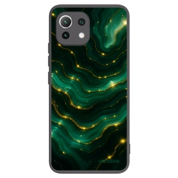 Picasee Xiaomi Mi 11 Lite Hülle - Schwarzes Silikon - Emerald