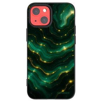 Picasee Apple iPhone 13 mini Hülle - Schwarzes Silikon - Emerald