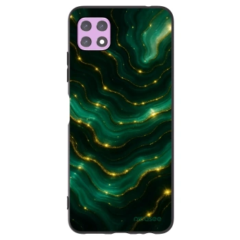 Picasee Samsung Galaxy A22 A226B 5G Hülle - Schwarzes Silikon - Emerald