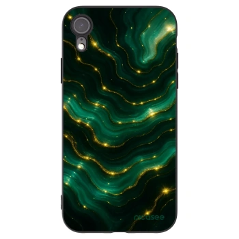 Picasee Apple iPhone XR Hülle - Schwarzes Silikon - Emerald