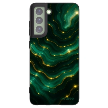 Picasee Samsung Galaxy S21 FE 5G Hülle - Schwarzes Silikon - Emerald