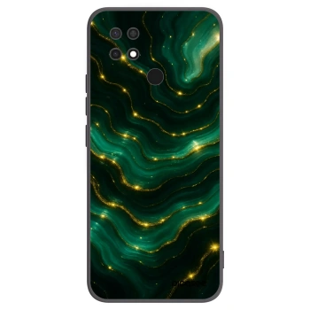 Picasee Xiaomi Redmi 10C Hülle - Schwarzes Silikon - Emerald