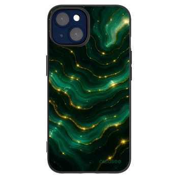 Picasee Apple iPhone 14 Hülle - Schwarzes Silikon - Emerald