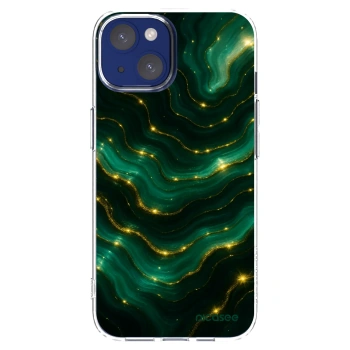 Picasee Apple iPhone 14 Hülle - Transparentes Silikon - Emerald