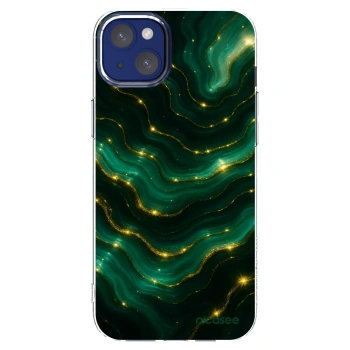 Picasee Apple iPhone 14 Plus Hülle - Transparentes Silikon - Emerald