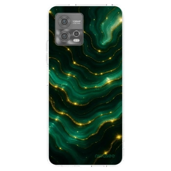 Picasee Motorola Moto G72 Hülle - Transparentes Silikon - Emerald